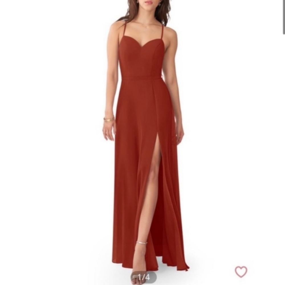 burnt orange dress